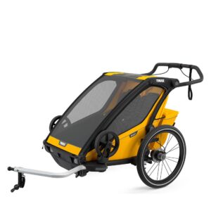 Thule Chariot Sport Kinderanhänger - 2 Kinder - yellow