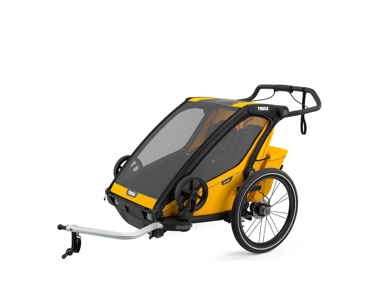 Thule Chariot Sport Kinderanhänger - 2 Kinder - yellow