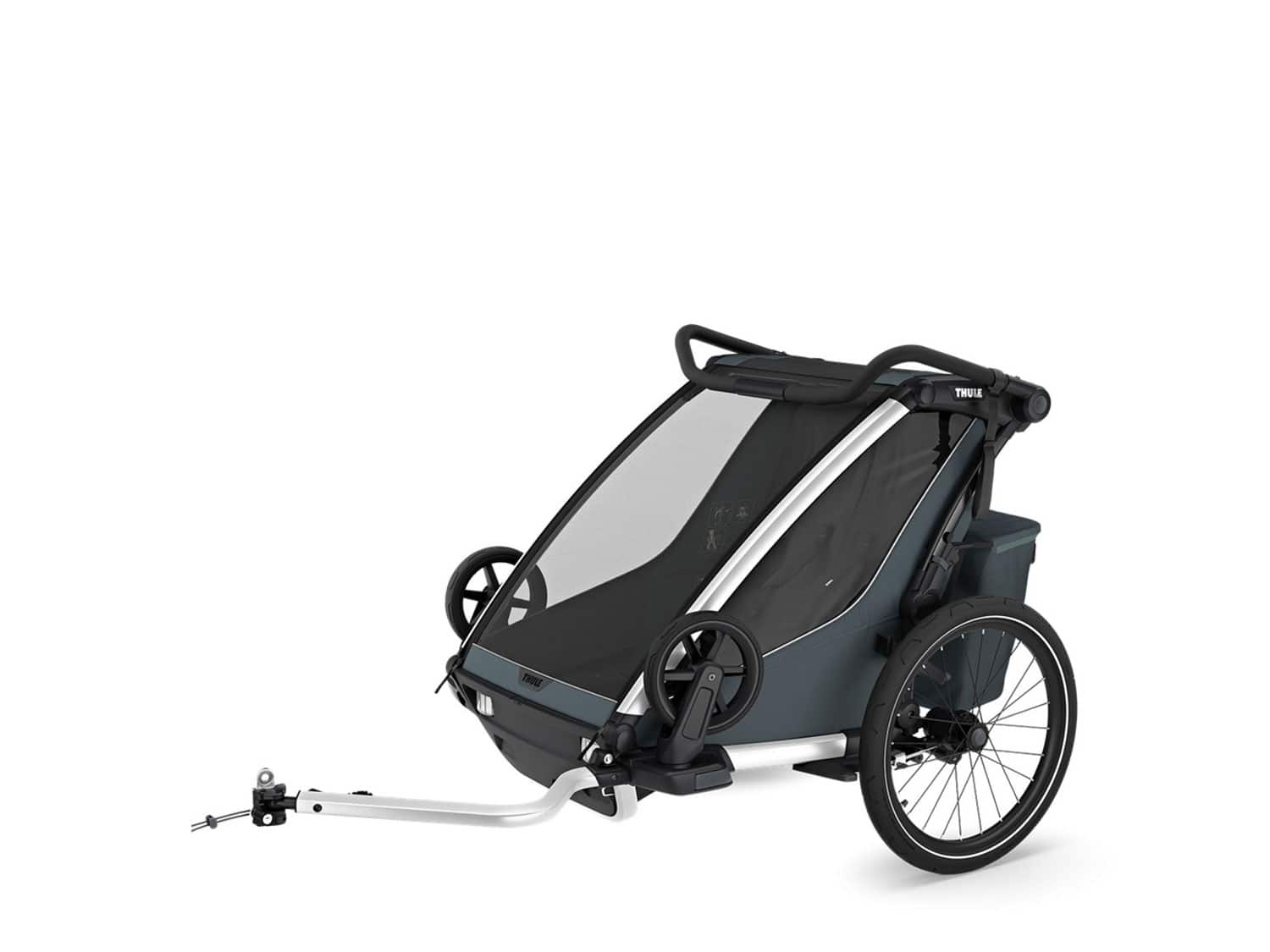 Thule Chariot Cross 2 Kinderanhänger - 2 Kinder - dark slate