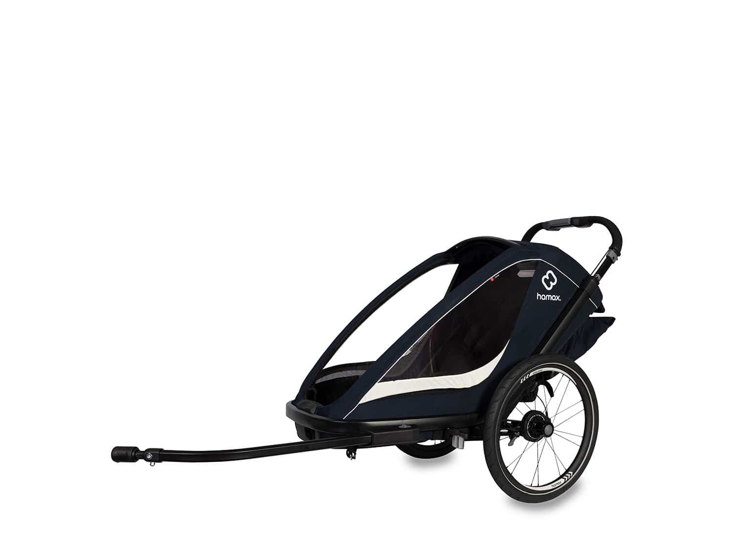 Hamax Breeze Kinderanhänger - 1 Kind - navy cream