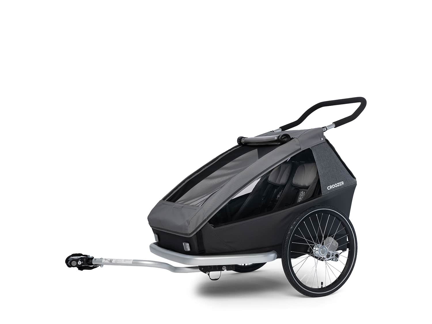 Croozer Kid Keeke 2 Kinderanhänger - 2 Kinder - mountain grey