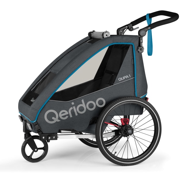 Qeridoo Qupa1 Kinderfahrradanhänger – Blue
