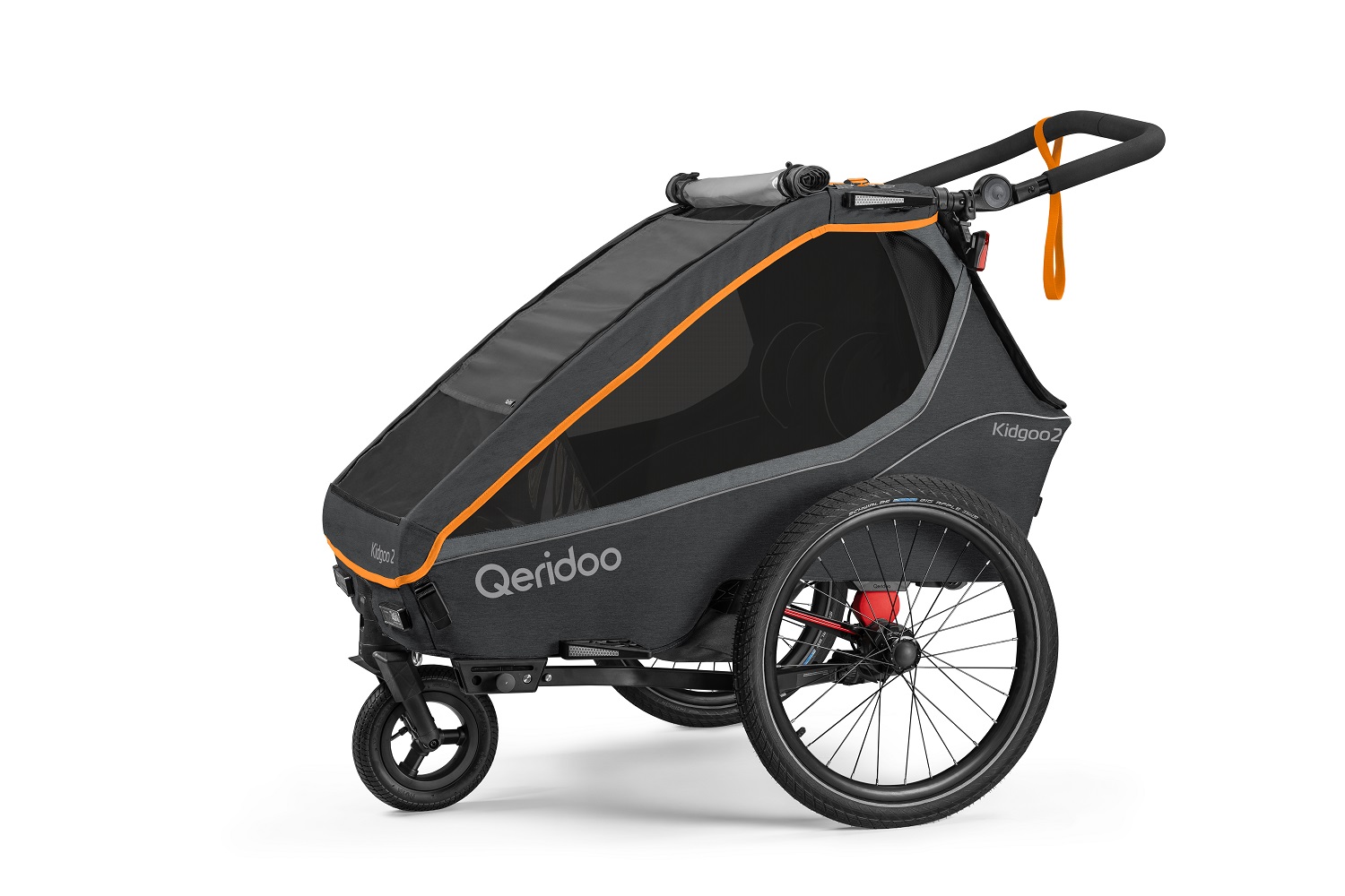 Qeridoo Kidgoo2 Kinderfahrradanhänger - FIDLOCK Edition