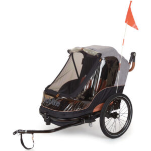 Kinderanhänger Trailer Moobe Grey Bobike